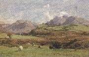 david farquharson,r.a.,a.r.s.a.,r.s.w Glenorchy's Prond Mountain (mk37) Spain oil painting artist